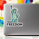 Funny Liberty Statue Vinyl Sticker Car Laptop Luggage True Freedom