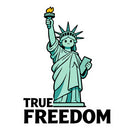 Funny Liberty Statue Vinyl Sticker Car Laptop Luggage True Freedom