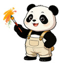 Panda Painting Vinyl Sticker Laptop Car Luggage Cute Art Decor