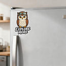 Owl Explore More Vinyl Sticker Laptop Car Luggage Adventure Decor