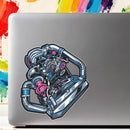 Engine Sticker Waterproof Self-adhesive Personalized for Luggage Motorcycle