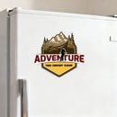 Adventure-themed Stickers Waterproof Customizable for Luggage Refrigerator Wall