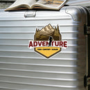 Adventure-themed Stickers Waterproof Customizable for Luggage Refrigerator Wall