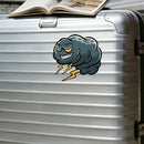 Dark Clouds and Lightning Stickers Vinyl Personalized for Luggage Refrigerator