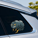 Dark Clouds and Lightning Stickers Vinyl Personalized for Luggage Refrigerator