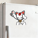 Lucky Cat Stickers Personalized Waterproof for Luggage Window Refrigerator