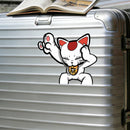 Lucky Cat Stickers Personalized Waterproof for Luggage Window Refrigerator