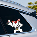 Lucky Cat Stickers Personalized Waterproof for Luggage Window Refrigerator