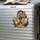 Running Siberian Tiger Sticker Personalized for Luggage Thermos Refrigerator