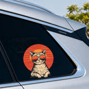 Kitten wearing sunglasses Sticker Vinyl Customizable for Luggage Refrigerator