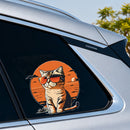 Kitten wearing sunglasses Sticker Personalized for Suitcase Window Schoolbag