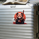 Samurai Kitten Stickers Customizable Sunproof for Laptop Thermos Motorcycle