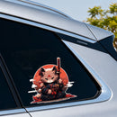 Samurai Kitten Stickers Customizable Sunproof for Laptop Thermos Motorcycle
