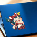 Scared Girl Sticker No bubbles Self-adhesive for Suitcase Window Refrigerator