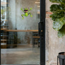 Dancing Frog Stickers Sunproof Self-adhesive for Refrigerator Motorcycle Window