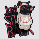 Relaxation Symbol Sticker Personalized Customizable for Luggage Window Wall