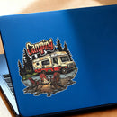 Camping-themed Stickers Self-adhesive Personalized for Luggage Refrigerator