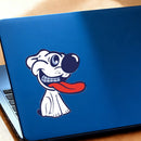 White Puppy Sticker Self-adhesive No bubbles for Refrigerator Suitcase Wall