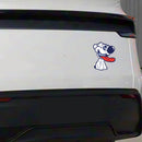White Puppy Sticker Self-adhesive No bubbles for Refrigerator Suitcase Wall