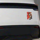 Tiger Sticker with Piercing Eyes Vinyl Customizable for Luggage Refrigerator
