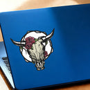 Bull Skull Sticker Sunproof Self-adhesive for Luggage Refrigerator Motorcycle