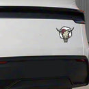 Bull Skull Sticker Sunproof Self-adhesive for Luggage Refrigerator Motorcycle