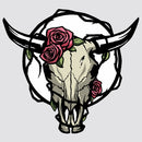 Bull Skull Sticker Sunproof Self-adhesive for Luggage Refrigerator Motorcycle