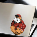 Muscular Pug Stickers Self-adhesive Personalized Sunproof for Luggage Luggage