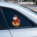 Muscular Pug Stickers Self-adhesive Personalized Sunproof for Luggage Luggage