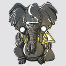 Ancient Indian Elephant Sticker Waterproof Personalized for Suitcase Window