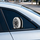 Punctured Tire Sticker Waterproof Personalized for Luggage Thermos Car windows