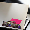 Camouflage Racing Stickers Sunproof Customizable for Luggage Refrigerator Wall