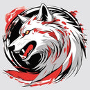 Wolf Head Logo Sticker Waterproof Personalized Sunproof for Luggage Laptop Wall