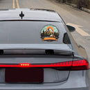 Sunlit Golden Mountain Sticker Self-adhesive Sunproof for Glass Wall Car windows