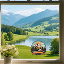 Sunlit Golden Mountain Sticker Self-adhesive Sunproof for Glass Wall Car windows