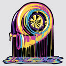 Colorful Trumpet Stickers Customizable No bubbles for Luggage Refrigerator Wall