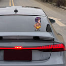 Street Girl Stickers Customizable Sunproof for Luggage Motorcycle Wall Window