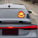 A Flame Sticker Self-adhesive Personalized Sunproof for Luggage Laptop Schoolbag