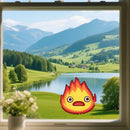A Flame Sticker Self-adhesive Personalized Sunproof for Luggage Laptop Schoolbag