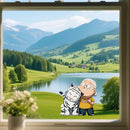 Heartwarming Scene Stickers Self-adhesive Customizable for Luggage Refrigerator
