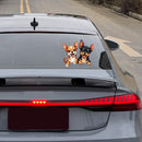 Two Chihuahua Stickers Customizable Personalized for Car windows Refrigerator