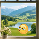 Pouting Face Emoji Stickers Customizable Sunproof for Motorcycle Refrigerator