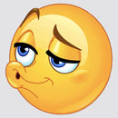 Pouting Face Emoji Stickers Customizable Sunproof for Motorcycle Refrigerator