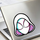 White Spider-Man Sticker Waterproof Self-adhesive for Luggage Refrigerator Wall