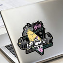 Fitness Bull Sticker Sunproof No bubbles Customizable for Luggage Refrigerator