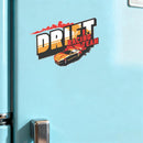 Drift Racing Stickers Personalized No bubbles for Luggage Thermos Refrigerator