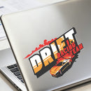 Drift Racing Stickers Personalized No bubbles for Luggage Thermos Refrigerator