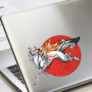Nine-tailed Fox Sticker Personalized No bubbles for Laptop Glass Refrigerator