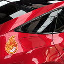 Angry Flames Sticker No bubbles Customizable for Laptop Refrigerator Motorcycle