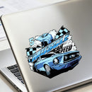 Old-fashioned Sports Car Stickers No bubbles Sunproof for Car windows Motorcycle